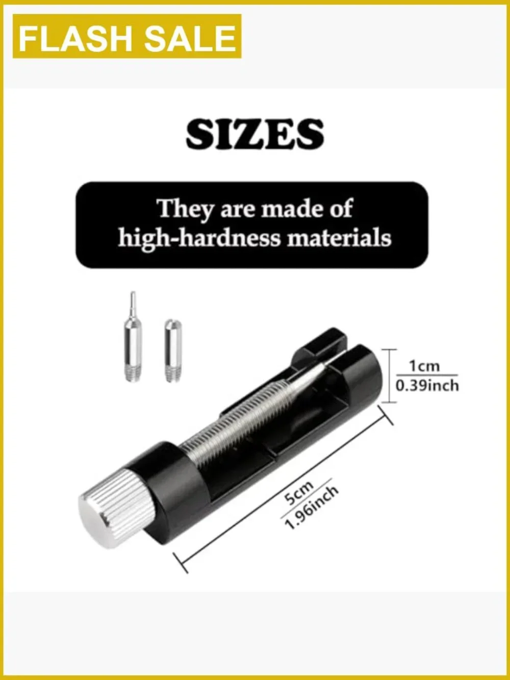 Watch Link Removal Kit with Pin Punches and Extra Needles for Strap Sizing